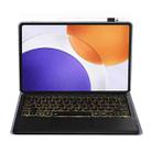 For Xiaomi Pad 7S Pro 12.5 inch Ultra-thin Detachable Backlight Bluetooth Keyboard Leather Tablet Case with Touchpad(Lavender White) - 2
