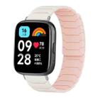 For Redmi Watch 3 Active / Watch 3 Lite xDfind Magnetic Silicone Watch Band(Starlight Pink Sand) - 1