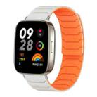 For Redmi Watch 3 xDfind Magnetic Silicone Watch Band(Starlight Orange) - 1
