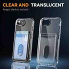 For iPhone 16e Crystal Clear Card Slot PC Hybrid TPU Phone Case(Transparent) - 3