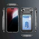 For iPhone 17 Air Crystal Clear Card Slot PC Hybrid TPU Phone Case(Transparent) - 2