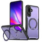 For Samsung Galaxy M56 5G / F56 5G Metal 360 Degree Rotation Holder MagSafe Phone Case(Purple) - 1