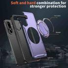 For Samsung Galaxy M56 5G / F56 5G Metal 360 Degree Rotation Holder MagSafe Phone Case(Purple) - 3