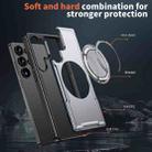For Samsung Galaxy S25 Ultra 5G Metal 360 Degree Rotation Holder MagSafe Phone Case(Grey) - 3