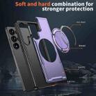 For Samsung Galaxy S25 Ultra 5G Metal 360 Degree Rotation Holder MagSafe Phone Case(Purple) - 3