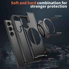 For Samsung Galaxy S24 Ultra 5G Metal 360 Degree Rotation Holder MagSafe Phone Case(Black) - 3