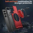 For Samsung Galaxy S24 Ultra 5G Metal 360 Degree Rotation Holder MagSafe Phone Case(Red) - 3