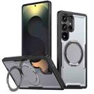 For Samsung Galaxy S24 Ultra 5G Metal 360 Degree Rotation Holder MagSafe Phone Case(Grey) - 1