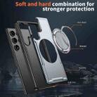 For Samsung Galaxy S24 Ultra 5G Metal 360 Degree Rotation Holder MagSafe Phone Case(Grey) - 3