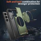 For Samsung Galaxy S24 Ultra 5G Metal 360 Degree Rotation Holder MagSafe Phone Case(Olive Green) - 3