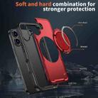 For iPhone 17 Metal 360 Degree Rotation Holder MagSafe Phone Case(Red) - 3