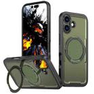 For iPhone 17 Metal 360 Degree Rotation Holder MagSafe Phone Case(Olive Green) - 1