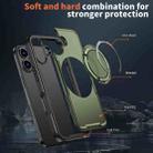 For iPhone 17 Metal 360 Degree Rotation Holder MagSafe Phone Case(Olive Green) - 3