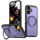 For iPhone 17 Metal 360 Degree Rotation Holder MagSafe Phone Case(Purple) - 1