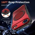 For iPhone 17 Air Metal 360 Degree Rotation Holder MagSafe Phone Case(Red) - 3