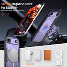 For iPhone 17 Air Metal 360 Degree Rotation Holder MagSafe Phone Case(Purple) - 2