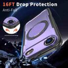 For iPhone 17 Air Metal 360 Degree Rotation Holder MagSafe Phone Case(Purple) - 3