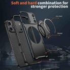 For iPhone 17 Pro Metal 360 Degree Rotation Holder MagSafe Phone Case(Black) - 3