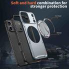 For iPhone 17 Pro Metal 360 Degree Rotation Holder MagSafe Phone Case(Grey) - 3
