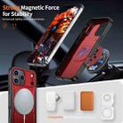 For iPhone 17 Pro Max Metal 360 Degree Rotation Holder MagSafe Phone Case(Red) - 2