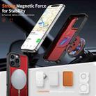 For iPhone 16 Pro Max Metal 360 Degree Rotation Holder MagSafe Phone Case(Red) - 2