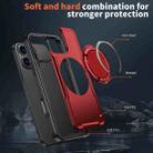 For iPhone 16 Pro Max Metal 360 Degree Rotation Holder MagSafe Phone Case(Red) - 3