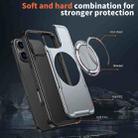 For iPhone 16 Pro Max Metal 360 Degree Rotation Holder MagSafe Phone Case(Grey) - 3