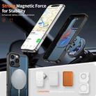 For iPhone 16 Pro Max Metal 360 Degree Rotation Holder MagSafe Phone Case(Navy Blue) - 2