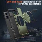 For iPhone 16 Pro Max Metal 360 Degree Rotation Holder MagSafe Phone Case(Olive Green) - 3