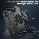 For iPhone 16 Plus Metal 360 Degree Rotation Holder MagSafe Phone Case(Black) - 3