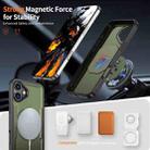 For iPhone 16 Plus Metal 360 Degree Rotation Holder MagSafe Phone Case(Olive Green) - 2