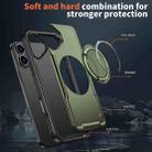 For iPhone 16 Plus Metal 360 Degree Rotation Holder MagSafe Phone Case(Olive Green) - 3