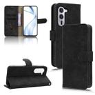 For Fujitsu Arrows Alpha F-51F Skin Feel Magnetic Flip Leather Phone Case(Black) - 1