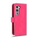 For Fujitsu Arrows Alpha F-51F Skin Feel Magnetic Flip Leather Phone Case(Rose Red) - 3