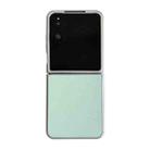 For Xiaomi Mix Flip 2 Silver Frame Morandi Leather Texture Phone Case(Green) - 1