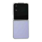 For Xiaomi Mix Flip 2 Silver Frame Morandi Leather Texture Phone Case(Purple) - 1