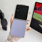 For Xiaomi Mix Flip 2 Silver Frame Morandi Leather Texture Phone Case(Purple) - 2