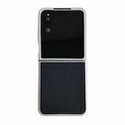 For Xiaomi Mix Flip 2 Silver Frame Morandi Leather Texture Phone Case(Black) - 1