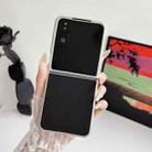 For Xiaomi Mix Flip 2 Silver Frame Morandi Leather Texture Phone Case(Black) - 2