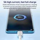 ZGA CB05 5A USB to Type-C Fully Compatible Fast Charging Data Cable, Length: 1m(White) - 3