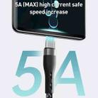 ZGA CB08 5A 3 in 1 USB Fast Charging Braided Data Cable, Length: 1.2m(Black) - 3