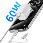 ZGA CB10 60W USB/Type-C to 8 Pin/Type-C 4 in 1 Fast Charging Data Cable, Length: 1.2m(White) - 2