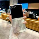 For Samsung Galaxy Z Flip7 5G Transparent Edge PC Folding Phone Case(Glacier) - 2