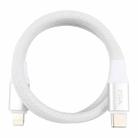ZGA CB12 27W Type-C to 8 Pin Aluminum Alloy Magnetic Data Cable, Length: 1m(White) - 2