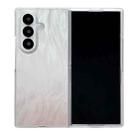For Samsung Galaxy Z Fold7 5G Transparent Edge PC Folding Phone Case(Feather Yarn) - 1