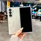 For Samsung Galaxy Z Fold7 5G Transparent Edge PC Folding Phone Case(Feather Yarn) - 2