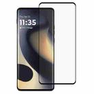 For Motorola Edge Full Glue 9H HD 3D Curved Edge Tempered Glass Film(Black) - 1