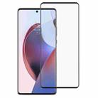 For Motorola Edge 30 Ultra Full Glue 9H HD 3D Curved Edge Tempered Glass Film(Black) - 1