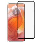 For Motorola Edge 50 Ultra Full Glue 9H HD 3D Curved Edge Tempered Glass Film(Black) - 1