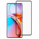 For Motorola Edge 2023 Full Glue 9H HD 3D Curved Edge Tempered Glass Film(Black) - 1
